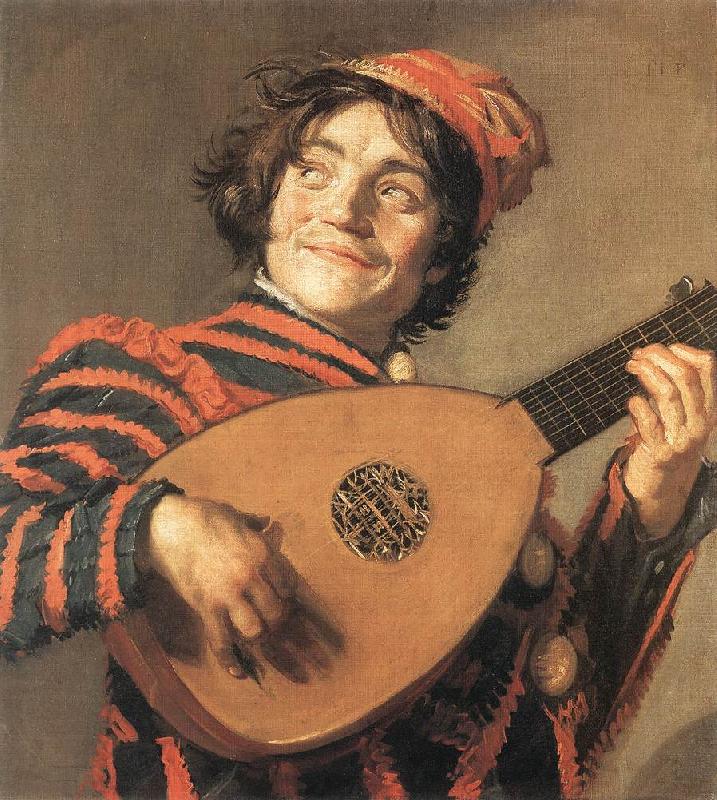 HALS, Frans Buffoon Playing a Lute France oil painting art